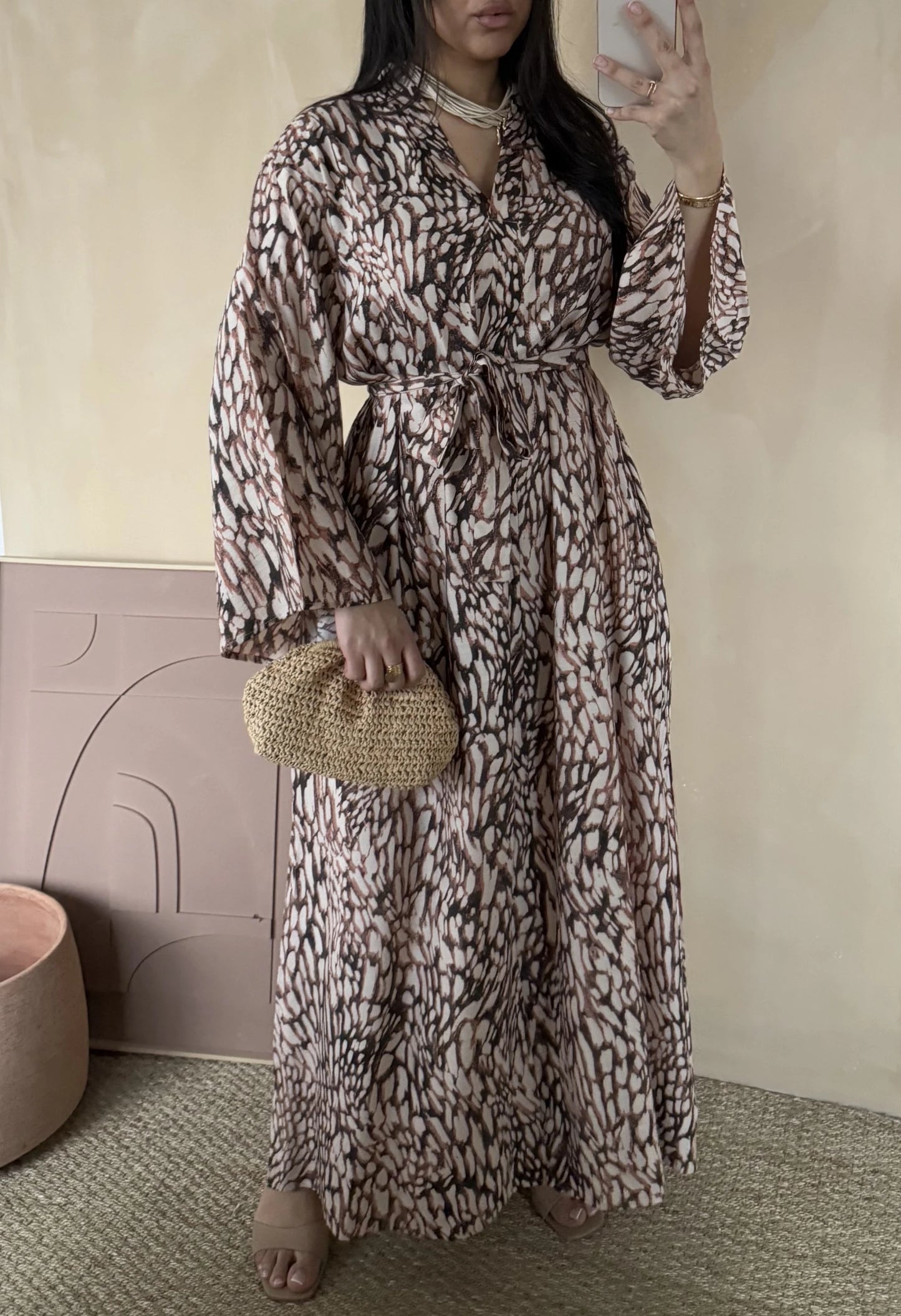 Robe longue Marron
